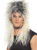 Two tone blonde hard rocker wig