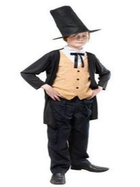 Fun Shack Victorian Boy Costume For Kids - Historical Outfit With Trousers, Waistcoat, Shirt & Cap