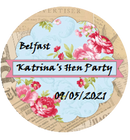 Hen Party Personalised Vintage Badge