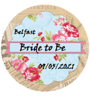 Bride to Be Personalised Vintage Style Badge
