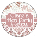 Vintage Classy Personalised hen party badge
