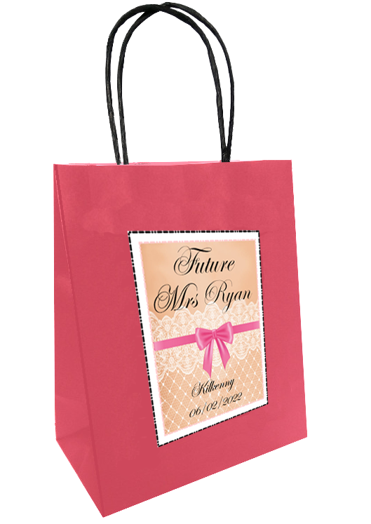 'Future Mrs' Vintage lace design Personalised Bag