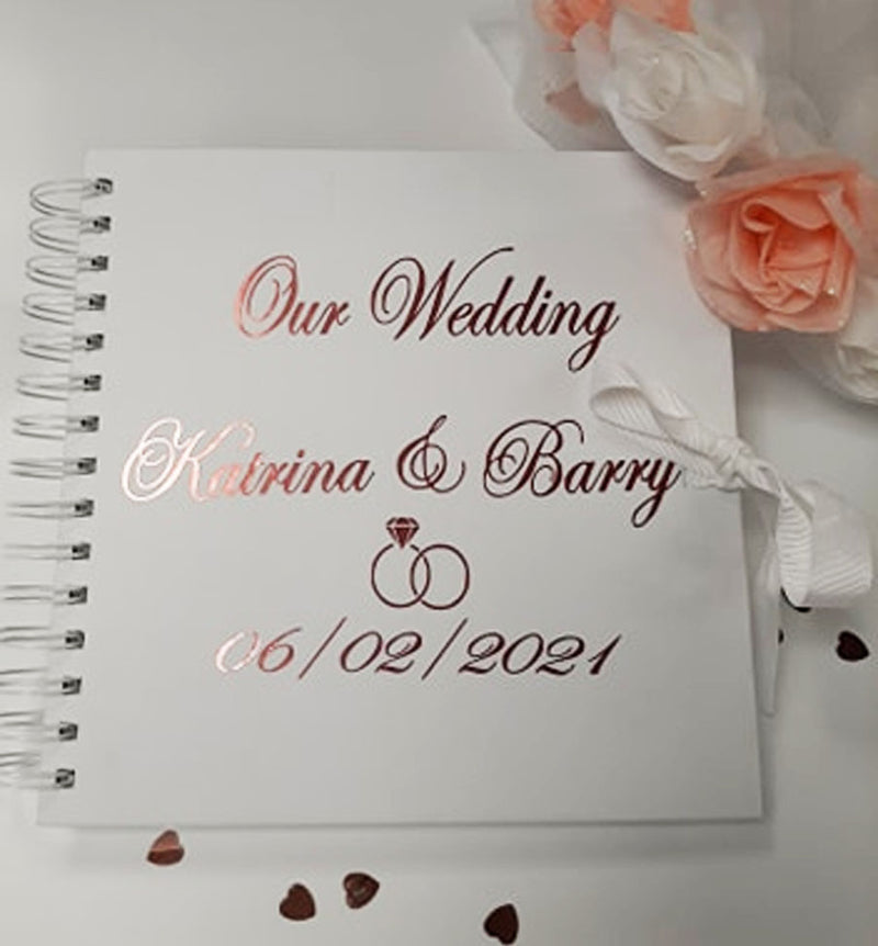 Wedding Day Personalised Guest Memo Book