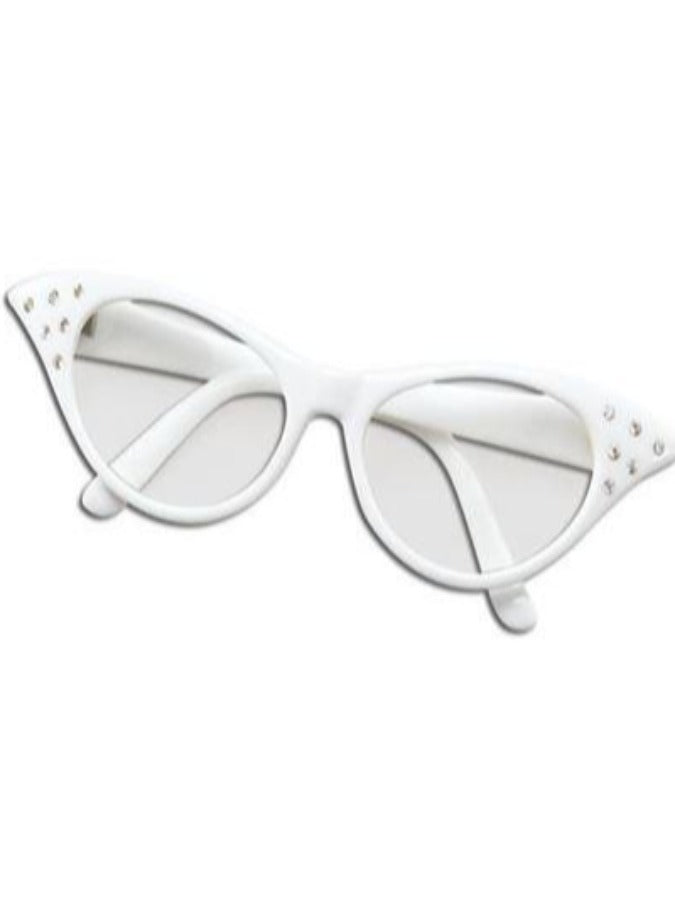 White Fifties Glasses