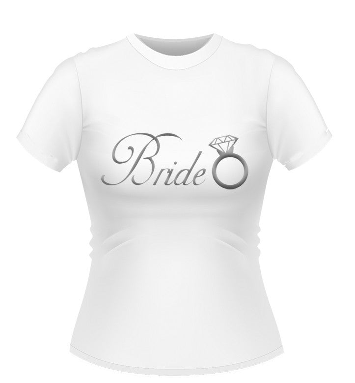 Bride T-shirt with diamond ring