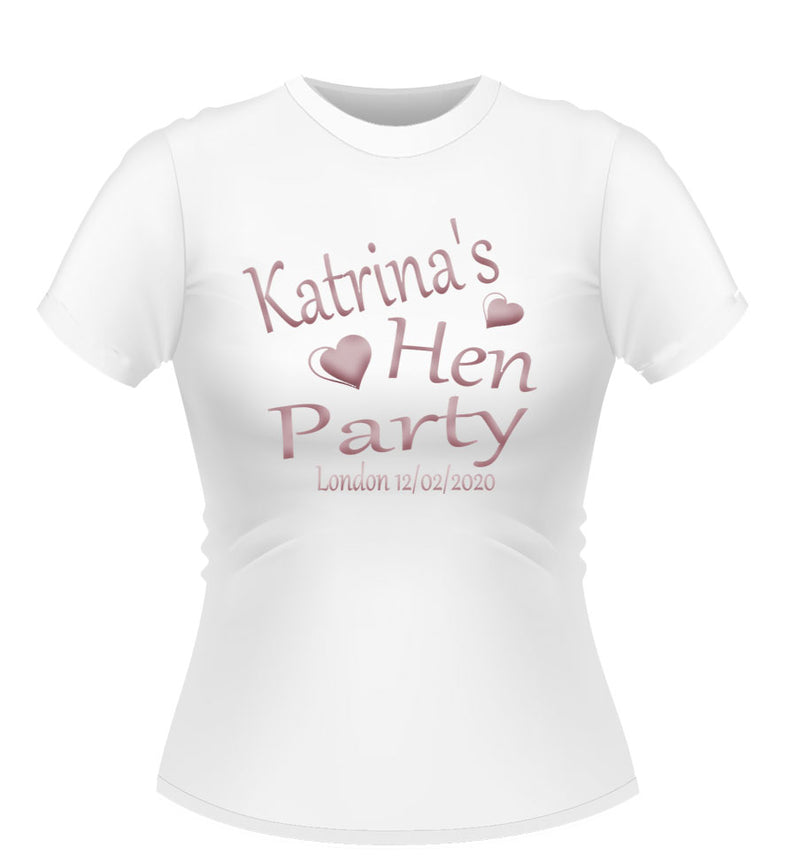 'Hen Party' Personalised T-shirt
