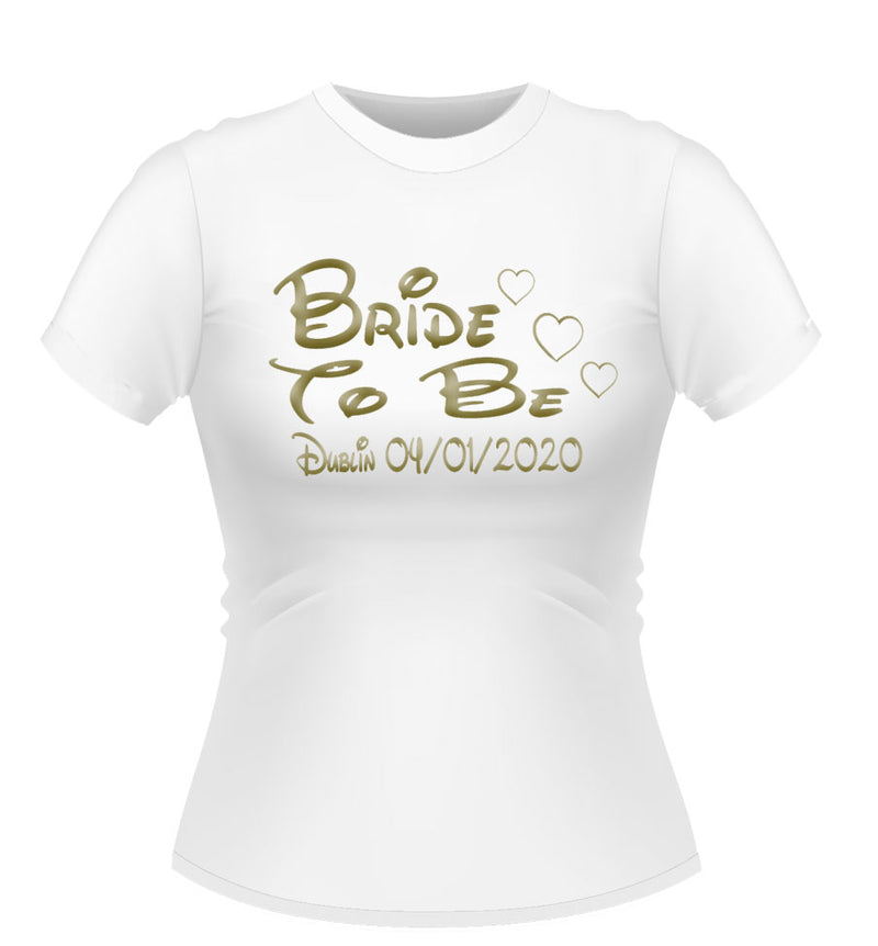 Bride to Be Personalised Hen Party T-Shirt