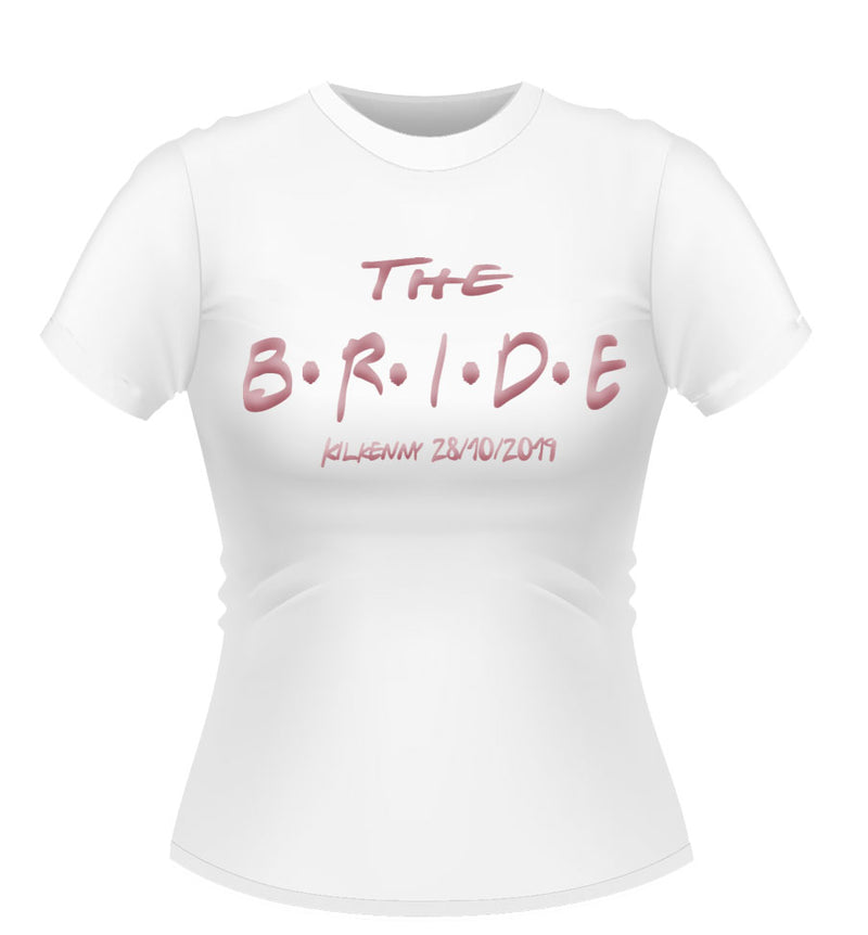 'Friends' Theme Personalised Bride to Be Tshirt