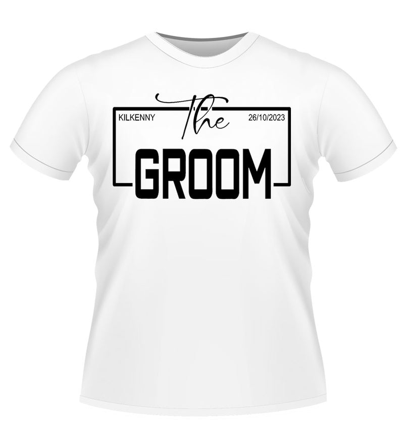 Personalised THE GROOM Stag Party T-shirt