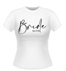'Bride' Personalised Hen Party T-Shirt Script