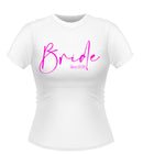 'Bride' Personalised Hen Party T-Shirt Script