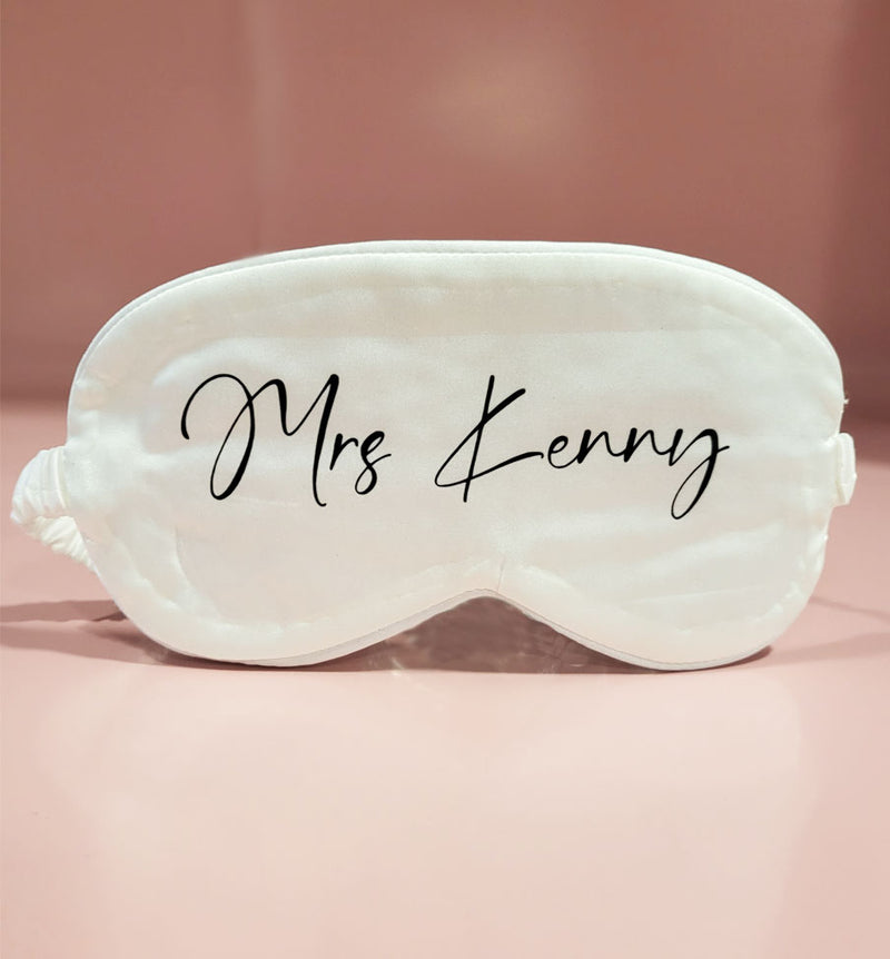 Sleep Mask Text Personalised Sleep Mask – Any Name/Text