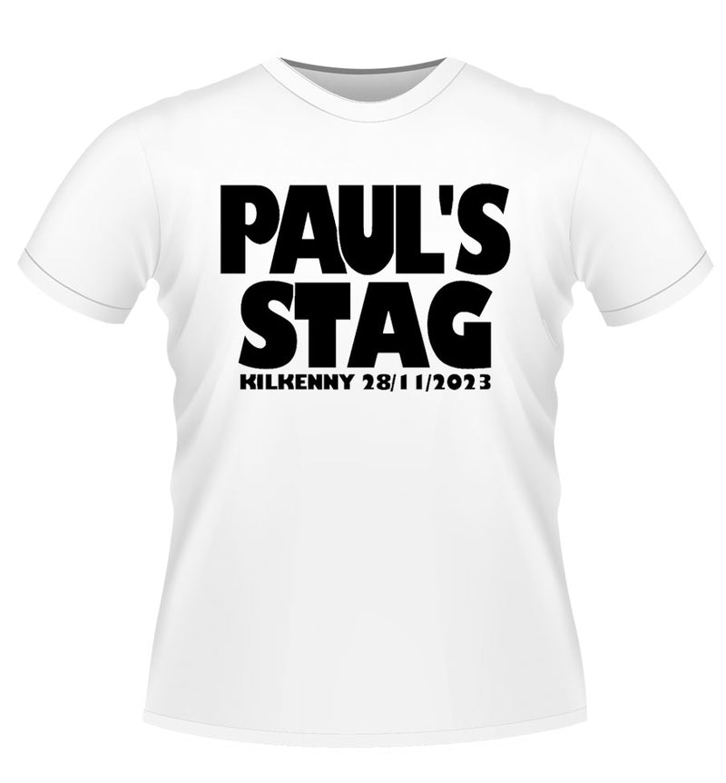 Personalised Stag Party T-shirt