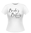 Bride's Besties Personalised Hen Party T-Shirt Script