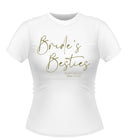 Bride's Besties Personalised Hen Party T-Shirt Script