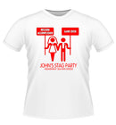 'Game Over' Funny Personalised Stag Party Tshirt