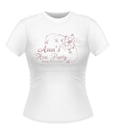 vintage flower Personalised Hen Party Tshirt