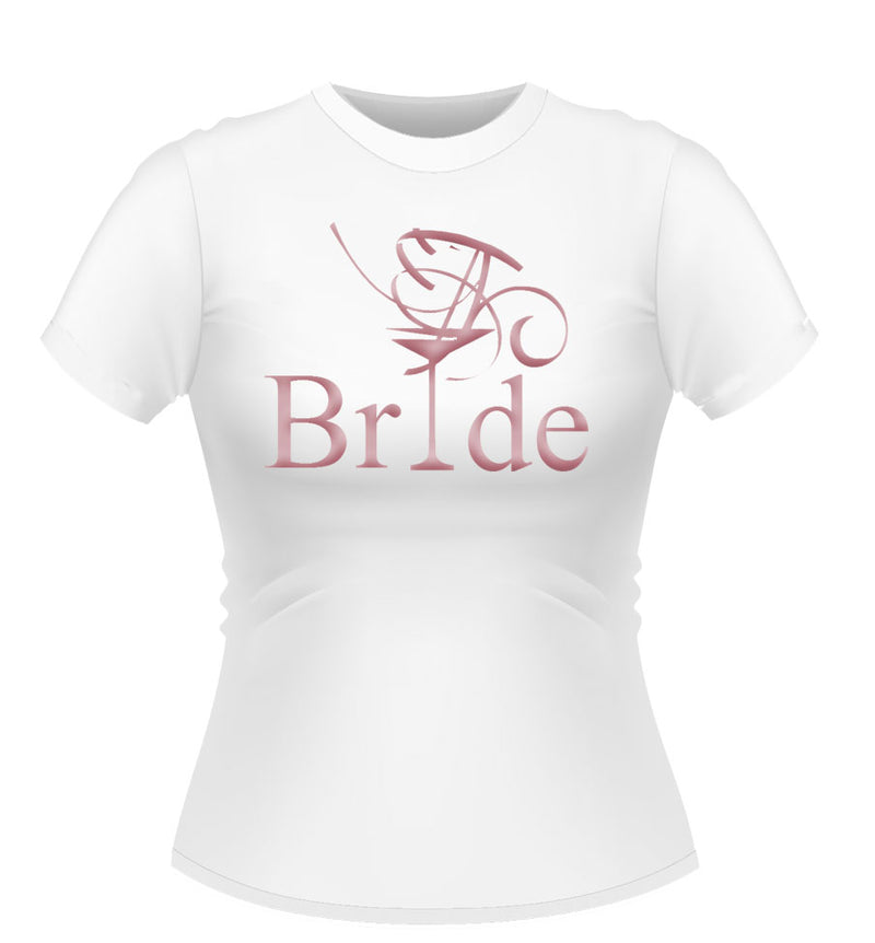 Bride T-Shirt with Cocktail glass