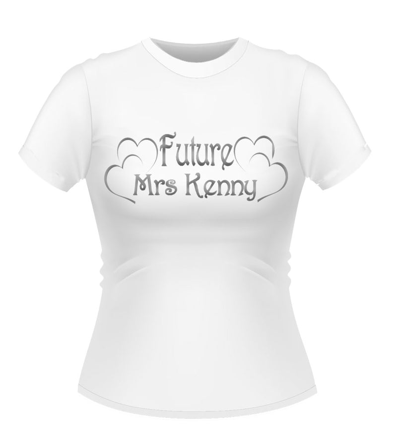 'Future Mrs' Personalised Bride to Be Tshirt