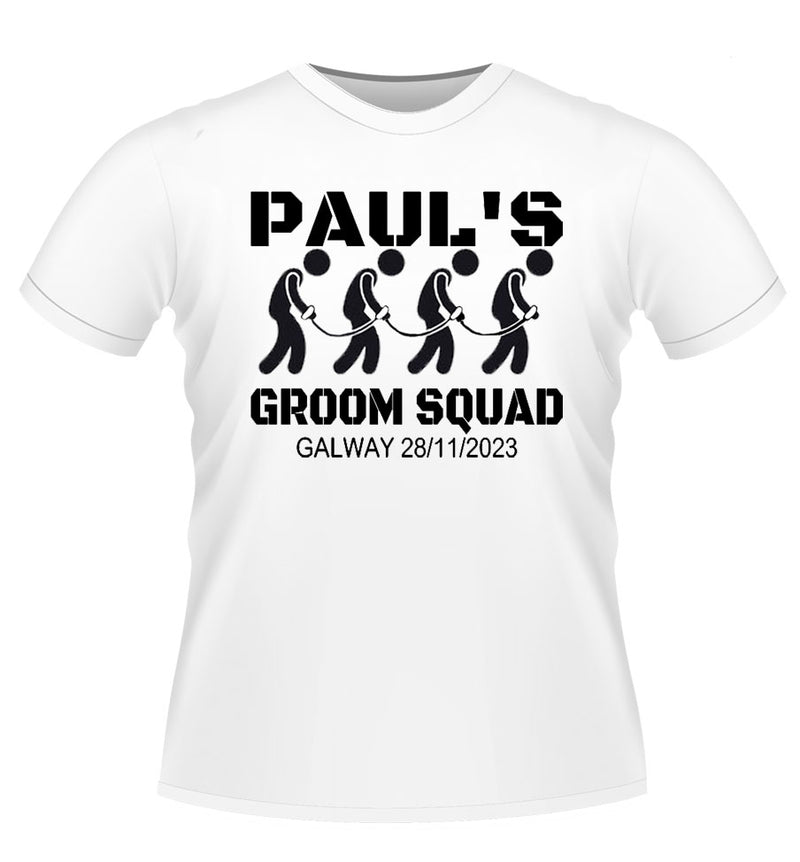 Fun Personalised stag Party Tshirt