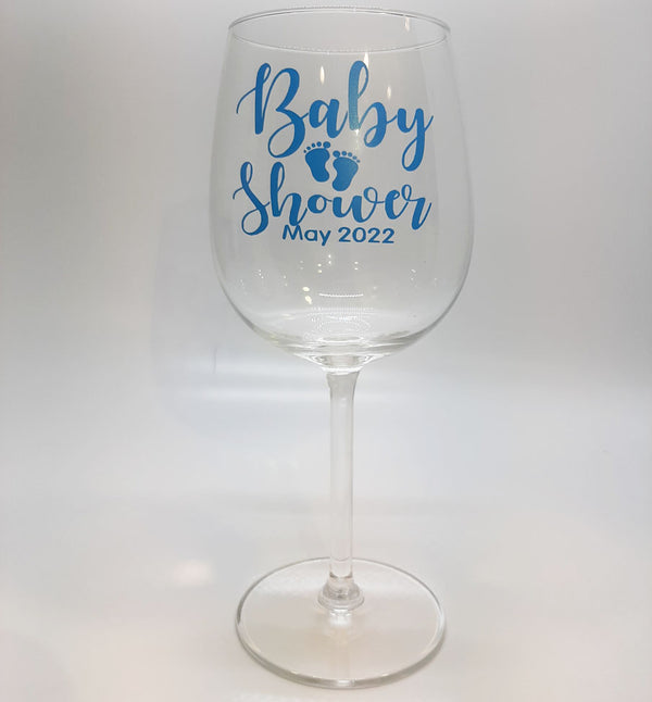 Personalised Baby Shower Glass