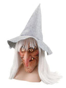 Witch Mask with Grey Hat + Hair