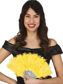 Yellow Feather Fan